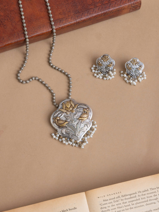 dual tone necklace