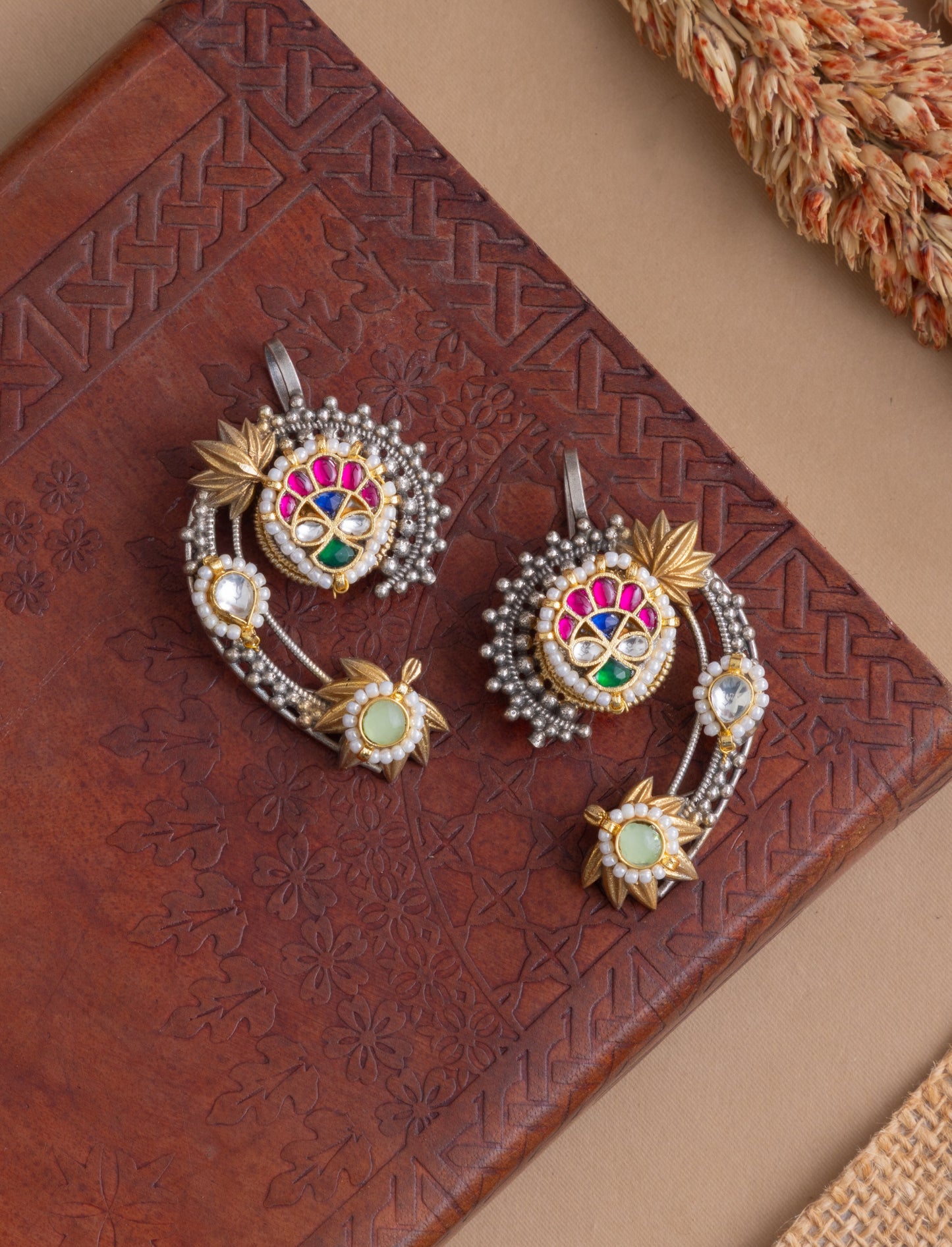 Kanika kundan earcuffs