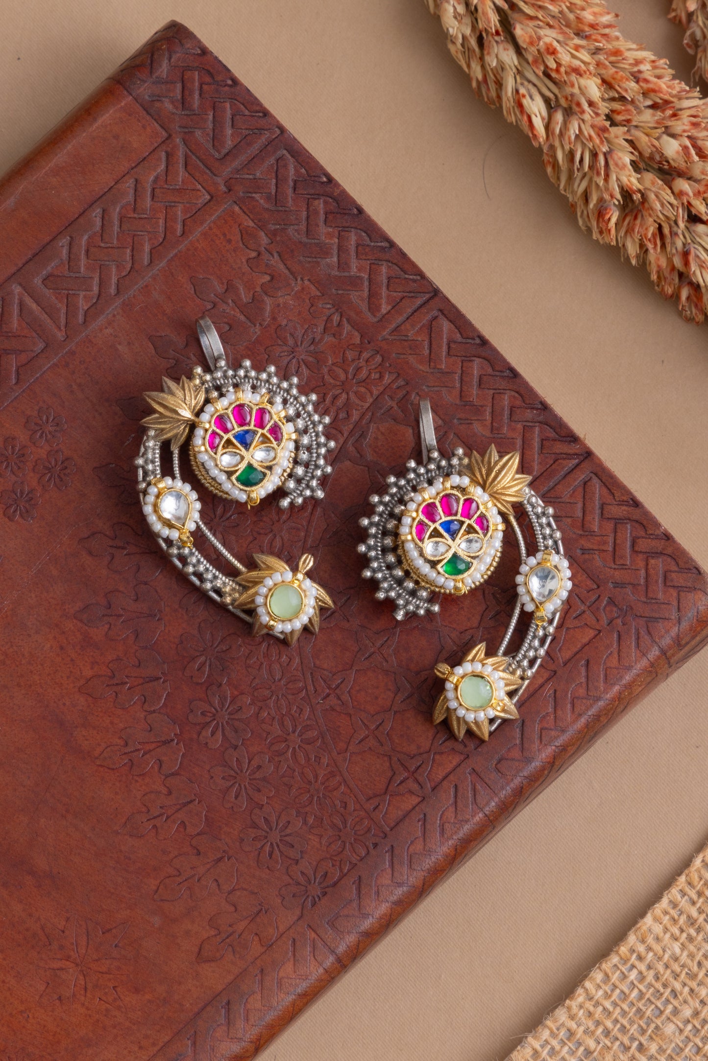 Kanika kundan earcuffs