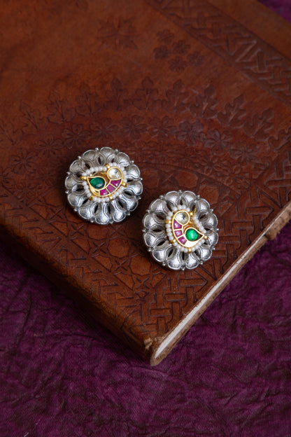 Smita two tone pachi kundan hasli