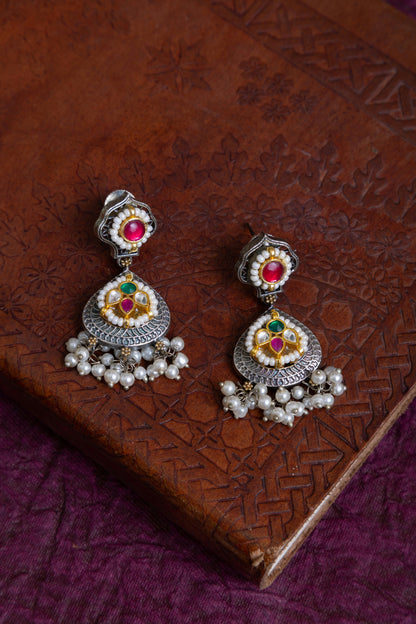 Swapna pachi kundan choker with earrings