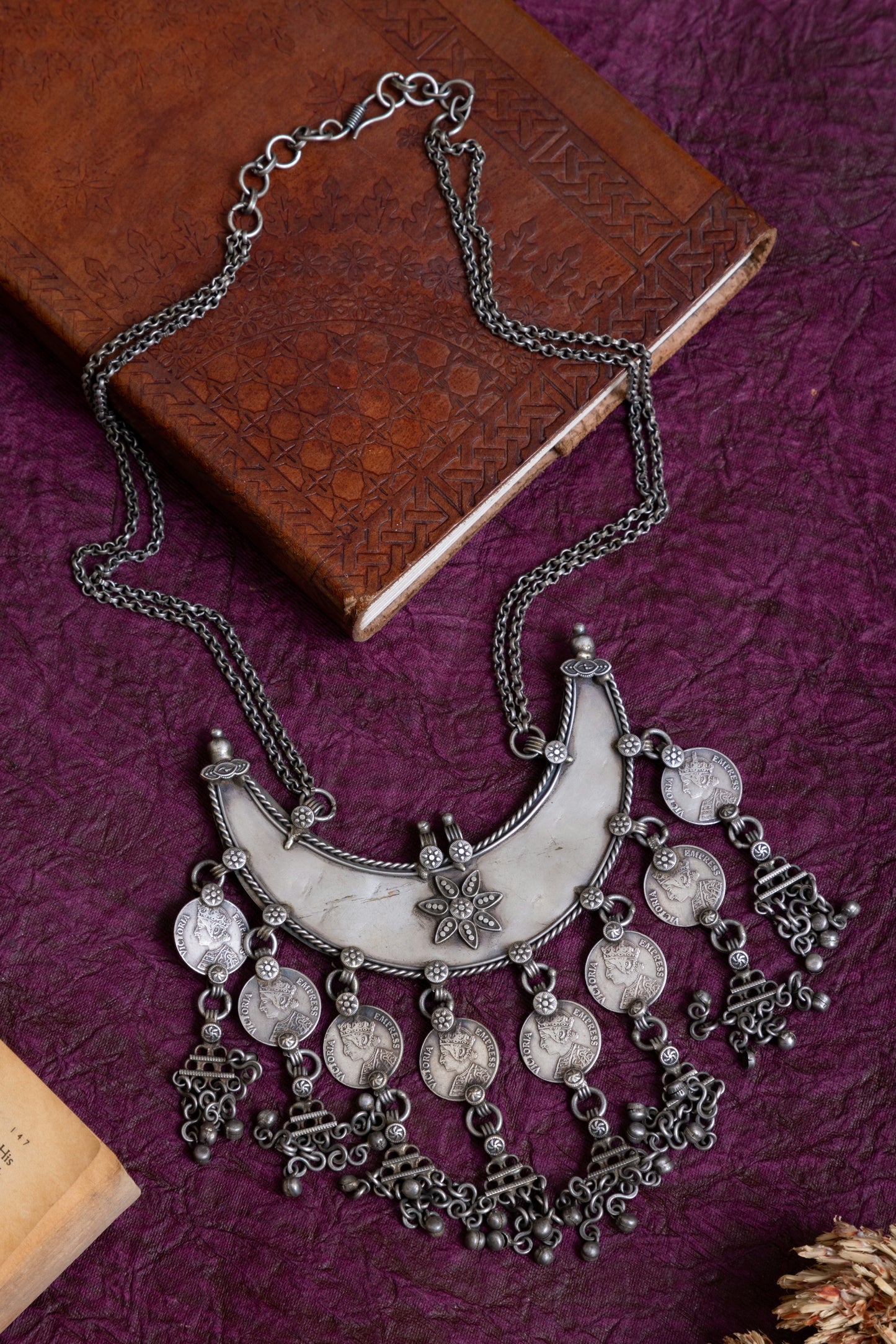 Darshini tribal coin necklace