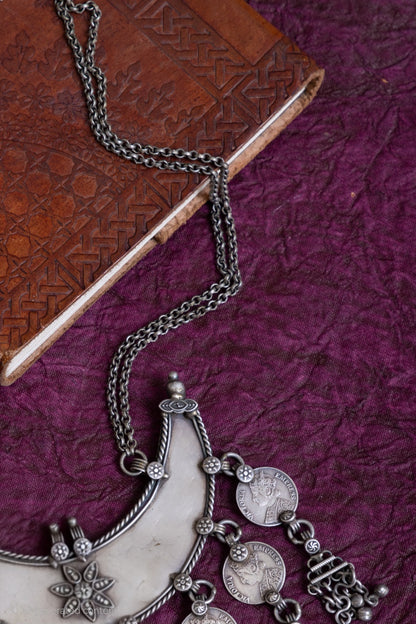Darshini tribal coin necklace