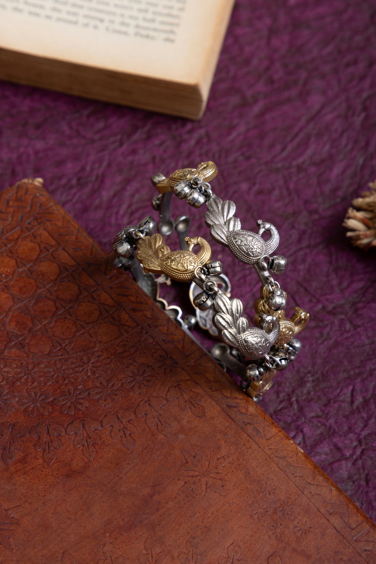 Hiral Peacock kashmiri bangles pair