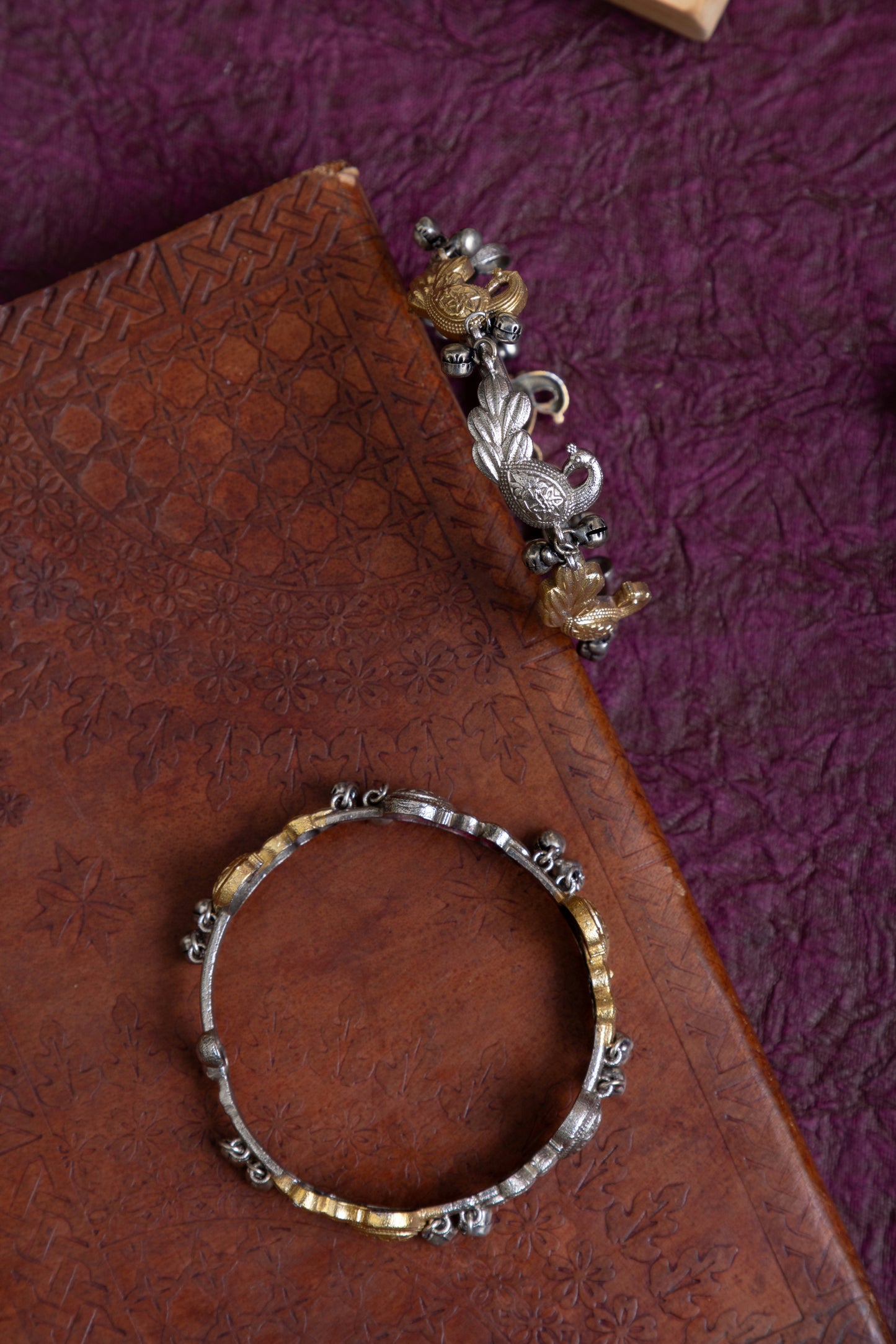 Hiral Peacock kashmiri bangles pair