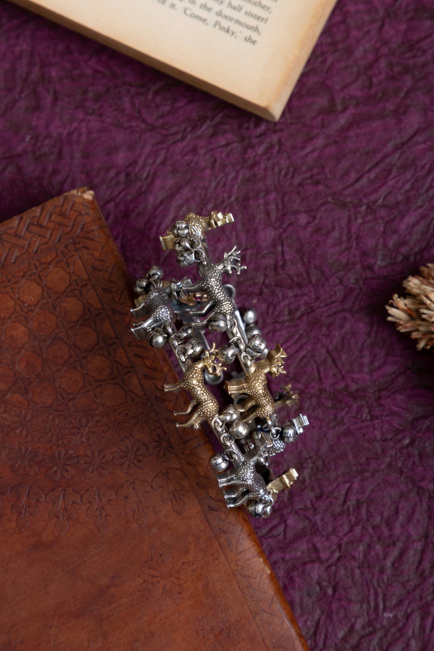 Chitra two tone deer bangles pair