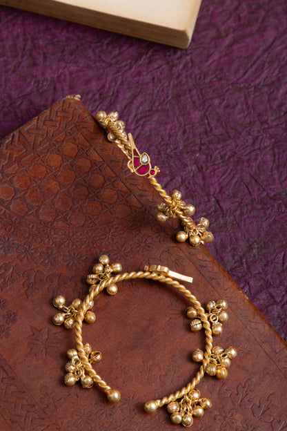 Leema kashmiri ghunghroo bird bangles pair
