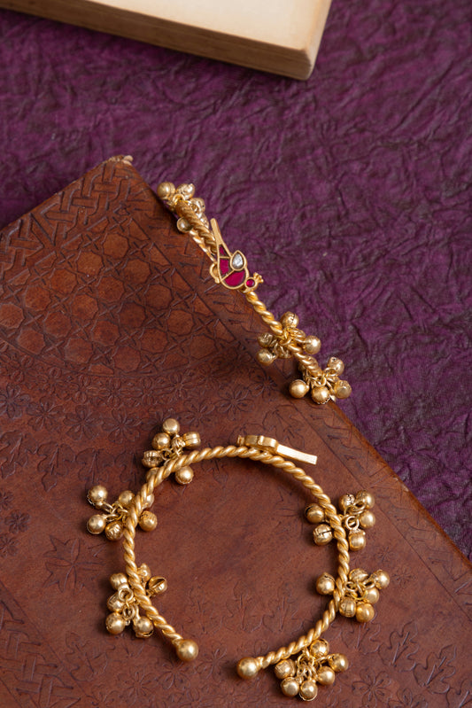 Leema kashmiri ghunghroo bird bangles pair