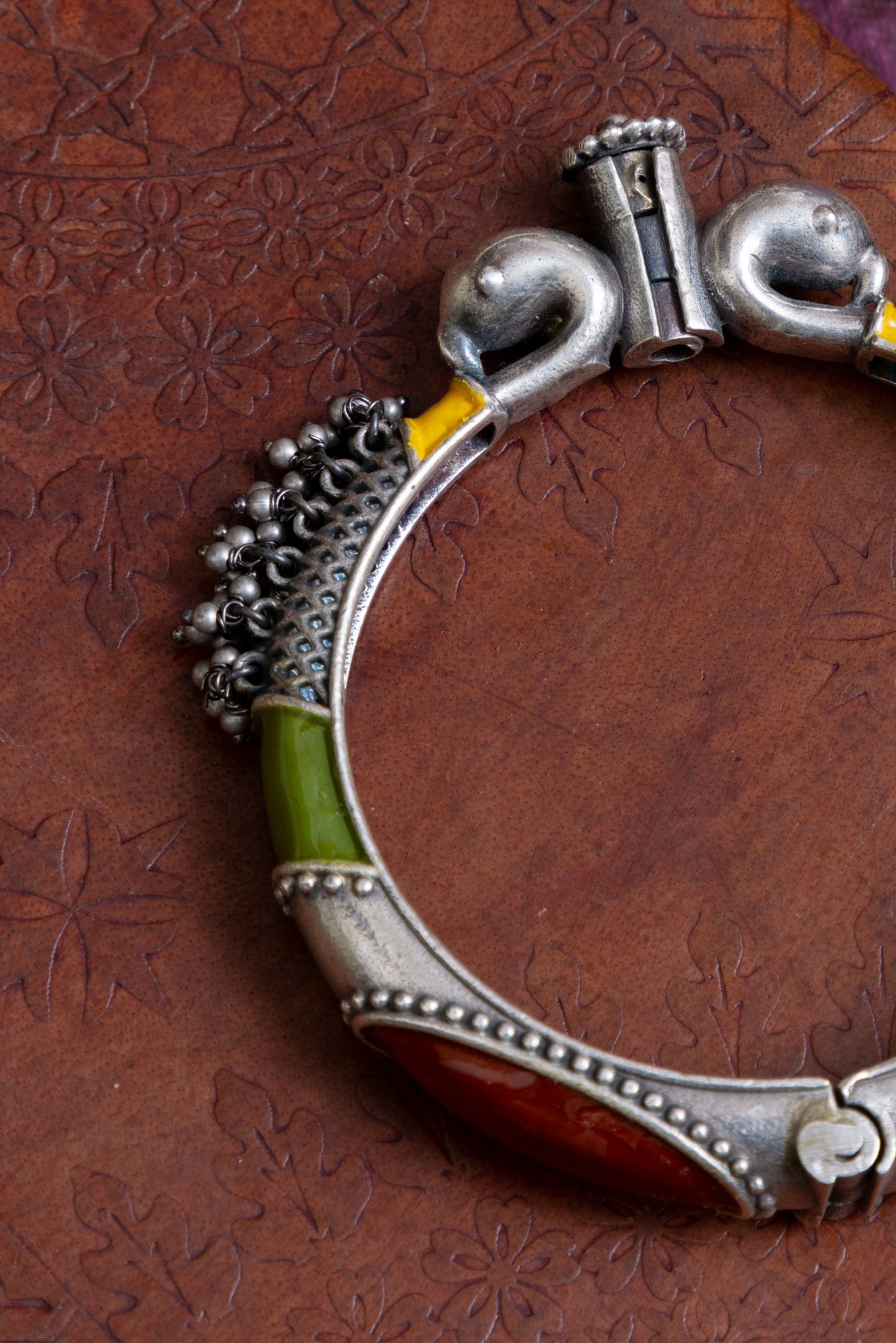 Sheeba tribal antique large size painted kada