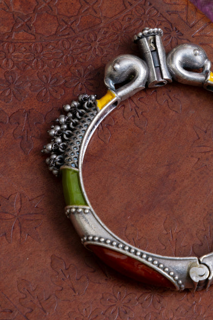 Sheeba tribal antique large size painted kada