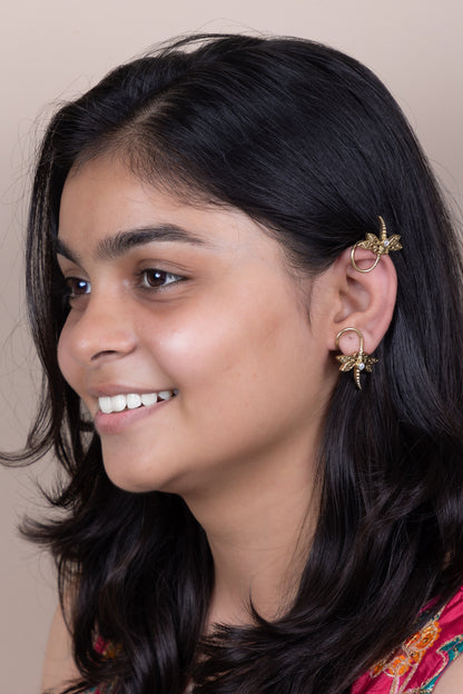 Naira Butterfly gold earcuff