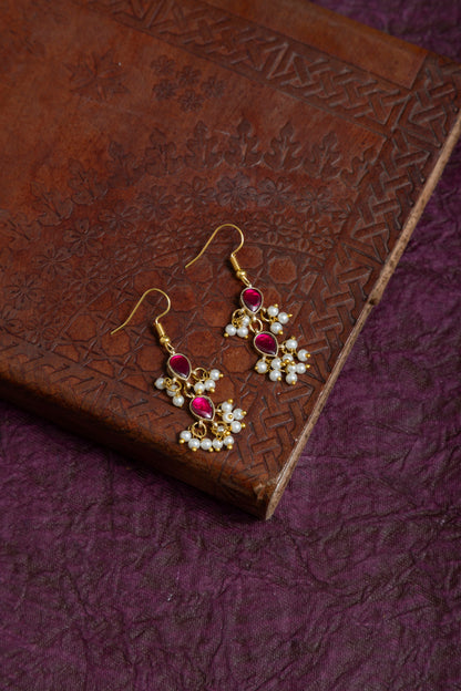 Kenya invisible jadau kundan necklace