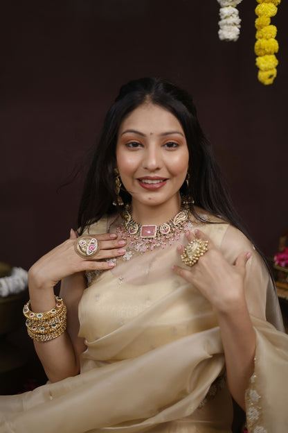 Venu gold handcrafted choker