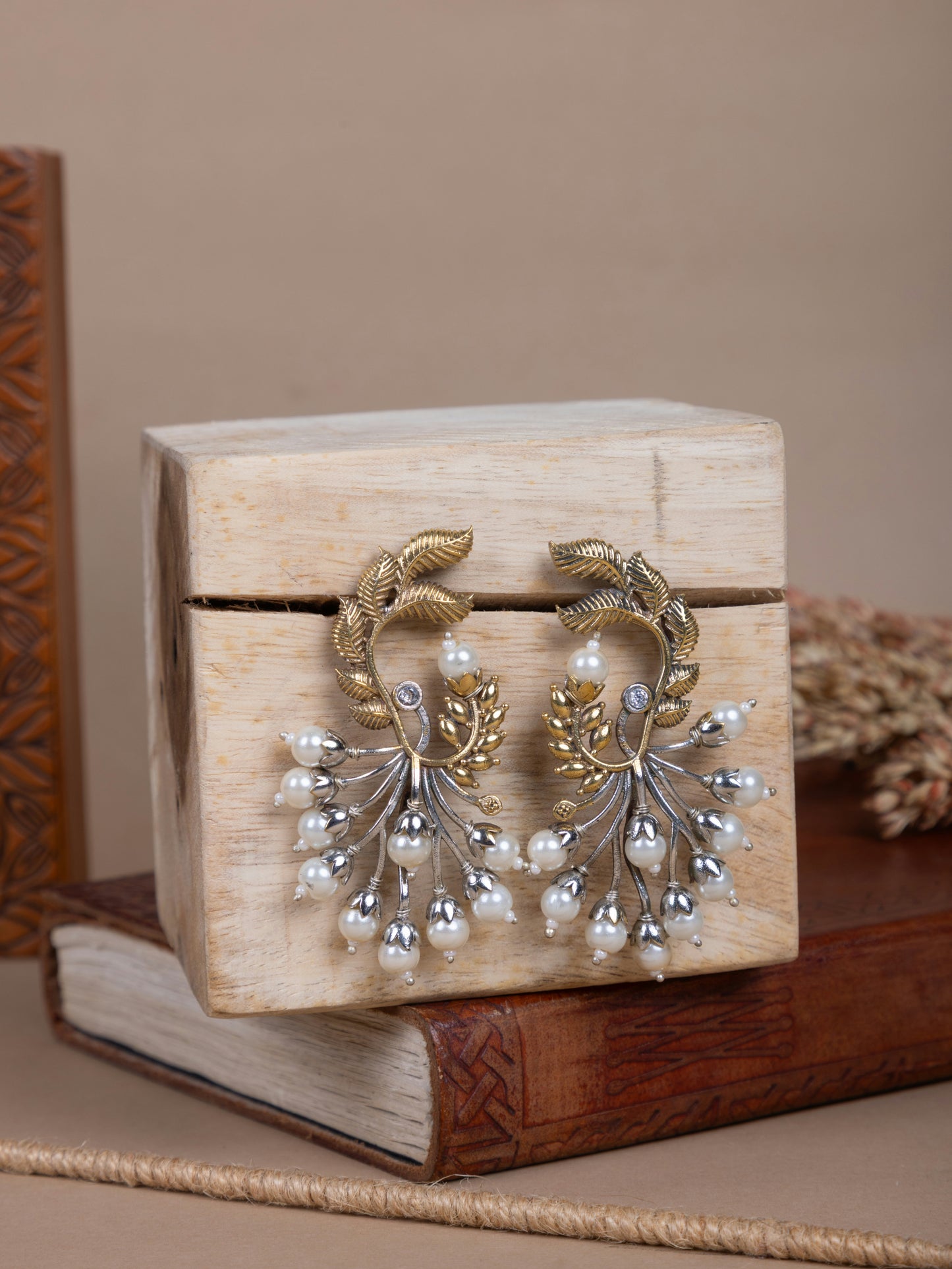Nandtara fusion pearl earrings