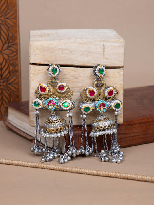 Raani fusion kundan earrings