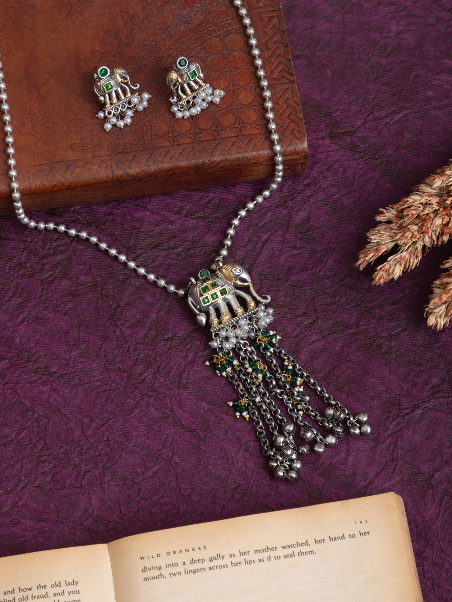 Gaj mohini fusion chain necklace
