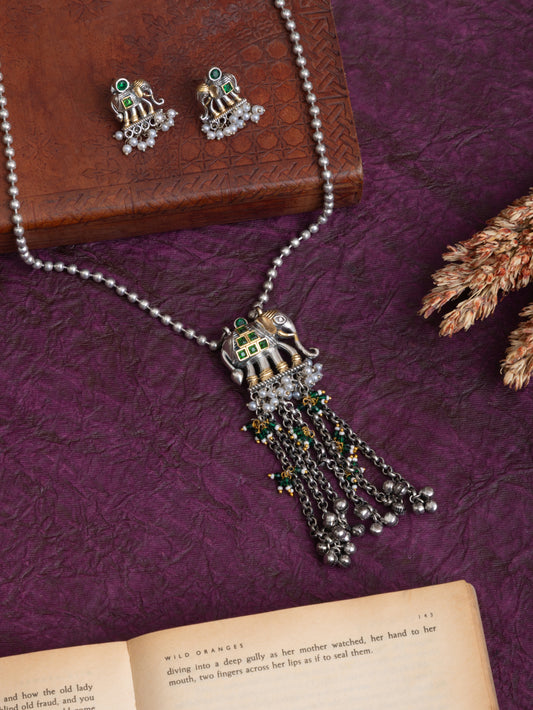 Gaj mohini fusion chain necklace