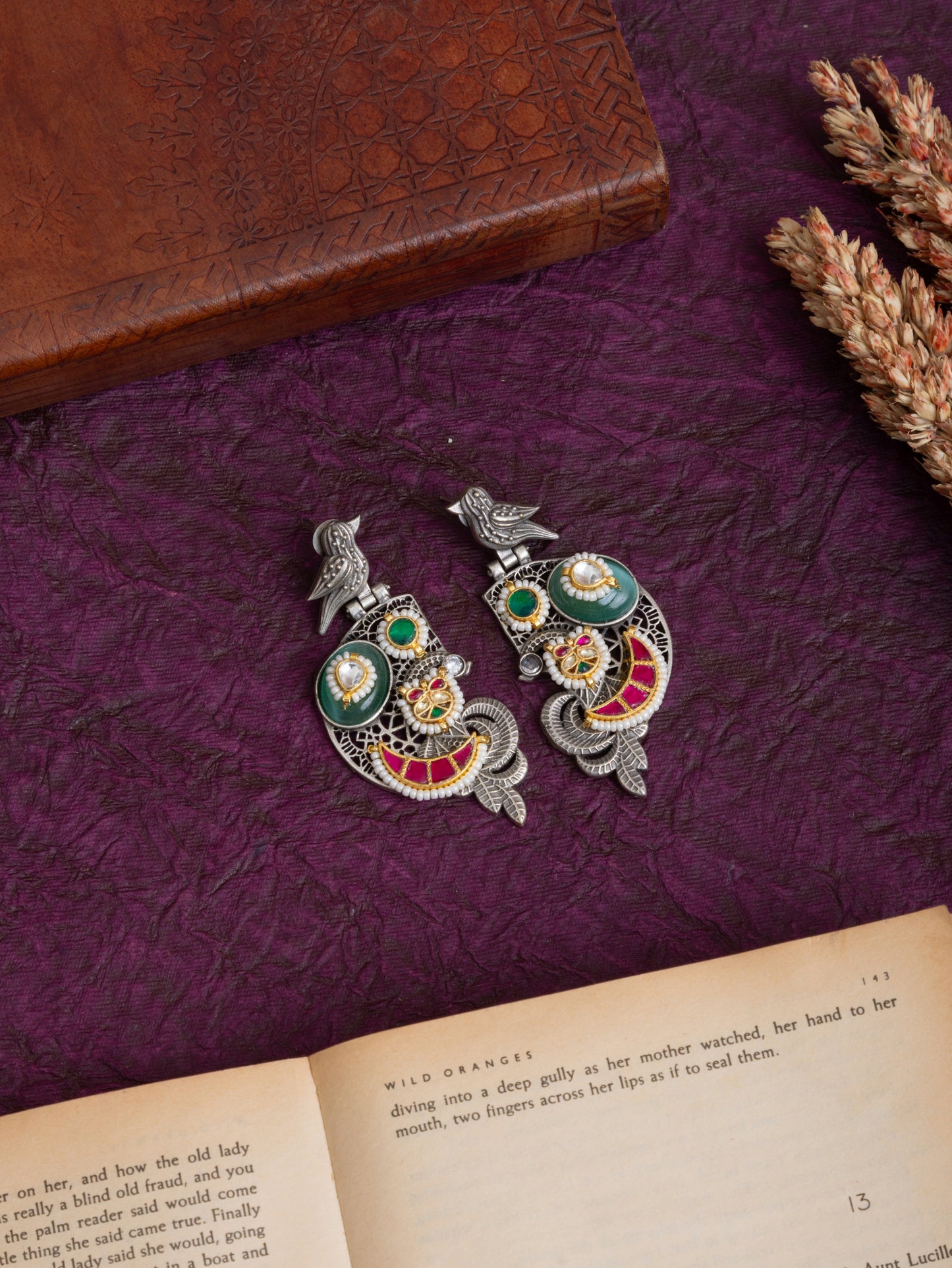 Vaidehi fusion kundan earrings