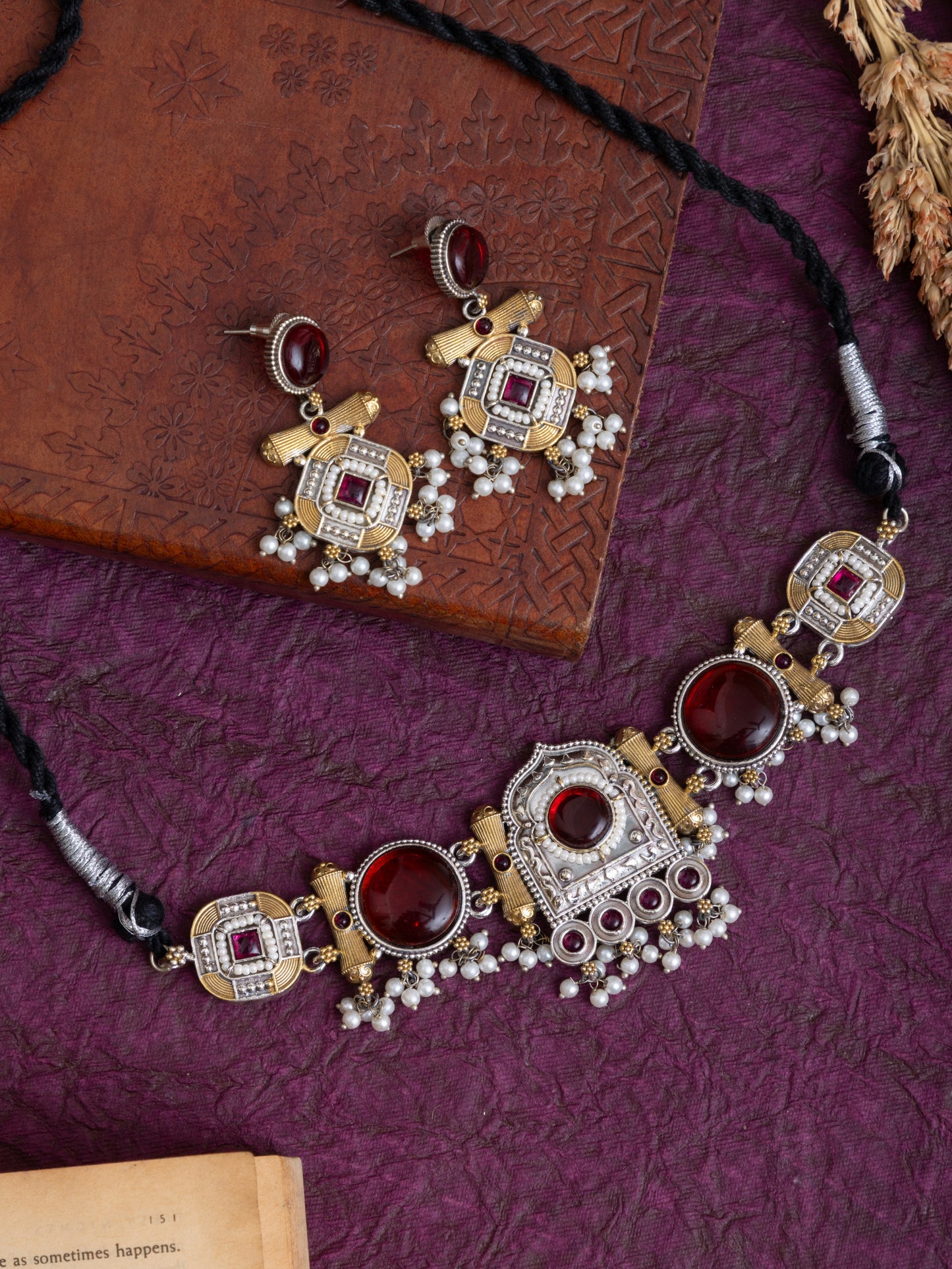 Deepawali Fusion choker