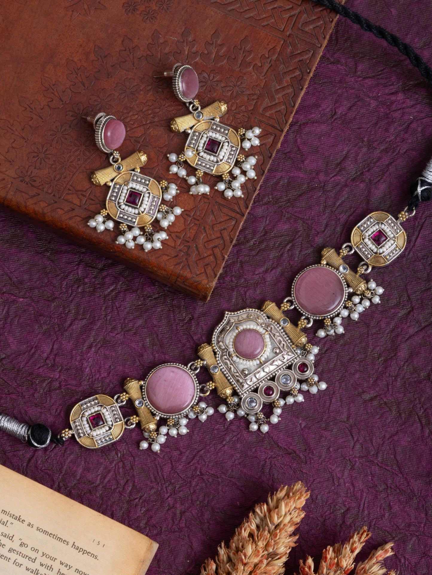 Deepawali Fusion choker