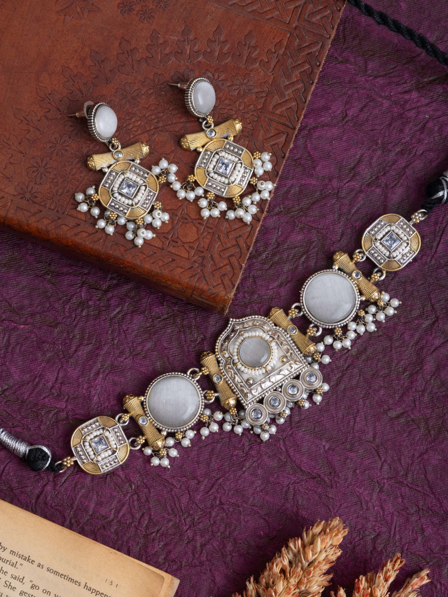 Deepawali Fusion choker
