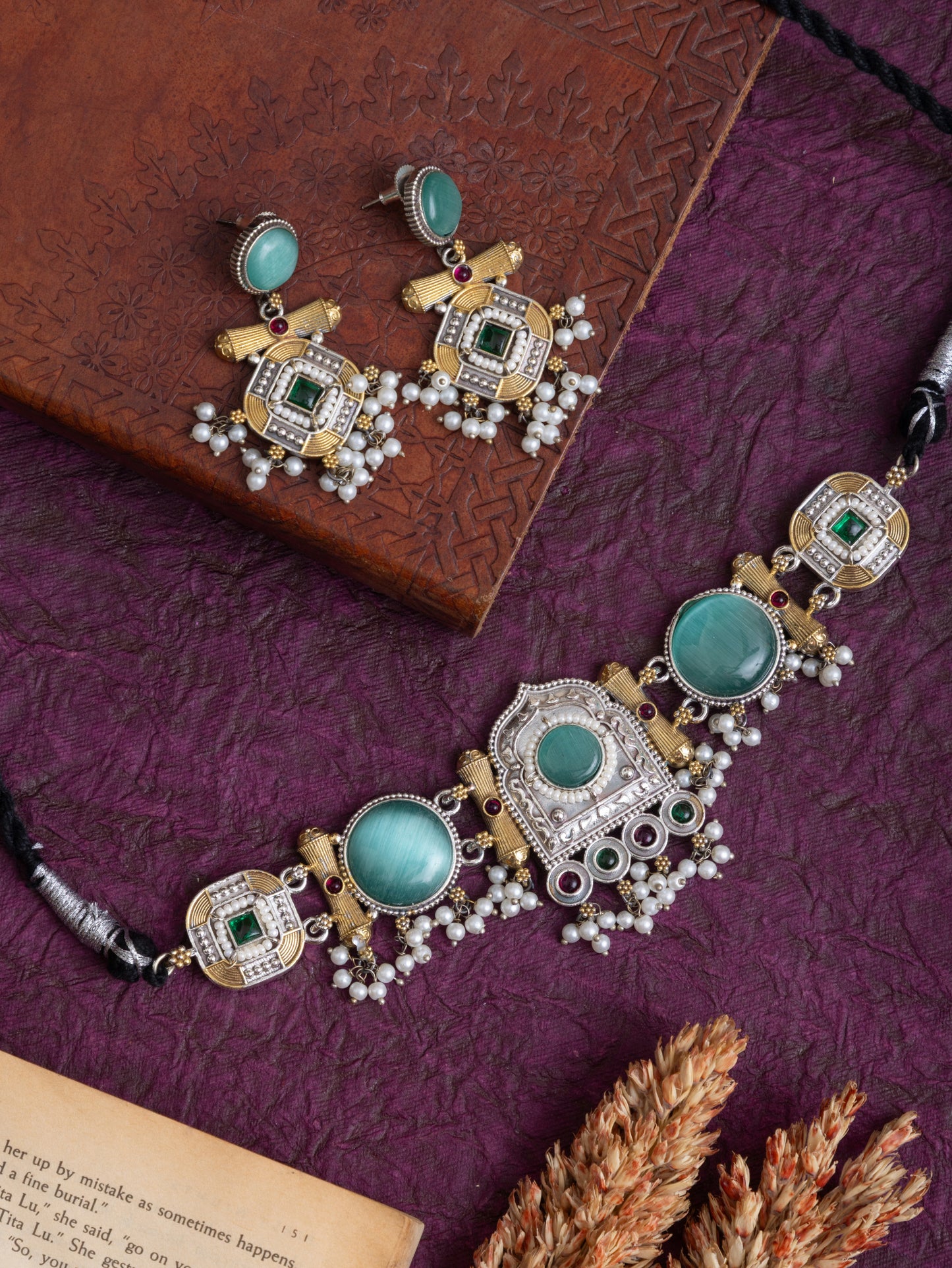 Deepawali Fusion choker