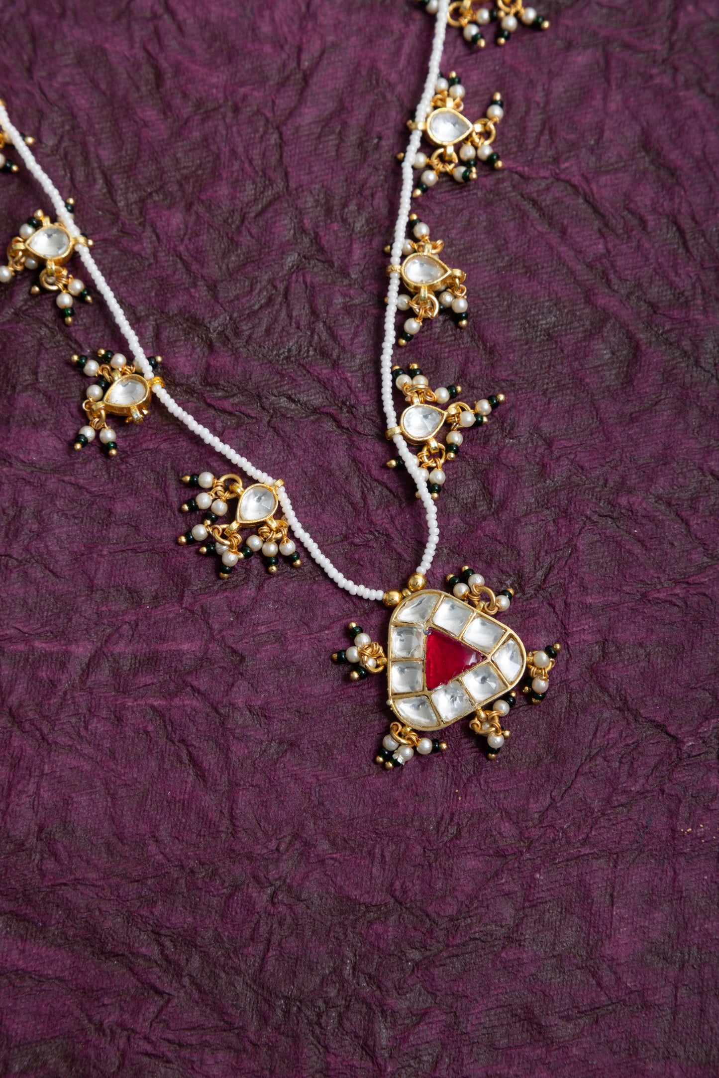 Lavanya pachi kundan pearl necklace