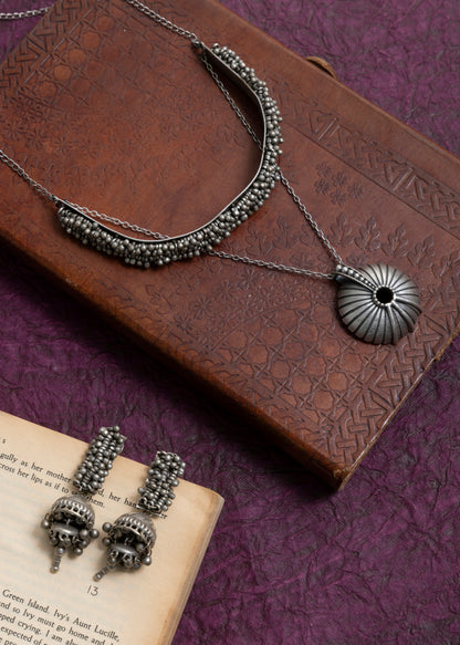 Suha Antique necklace with jhumki