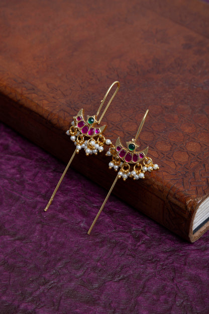 Babita kundan Needle earcuffs