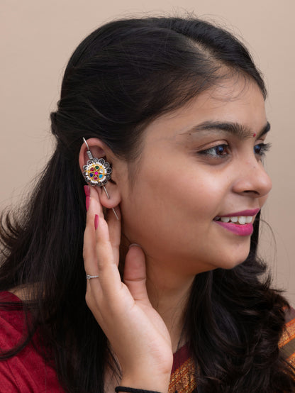 Agni needle kundan earcuff