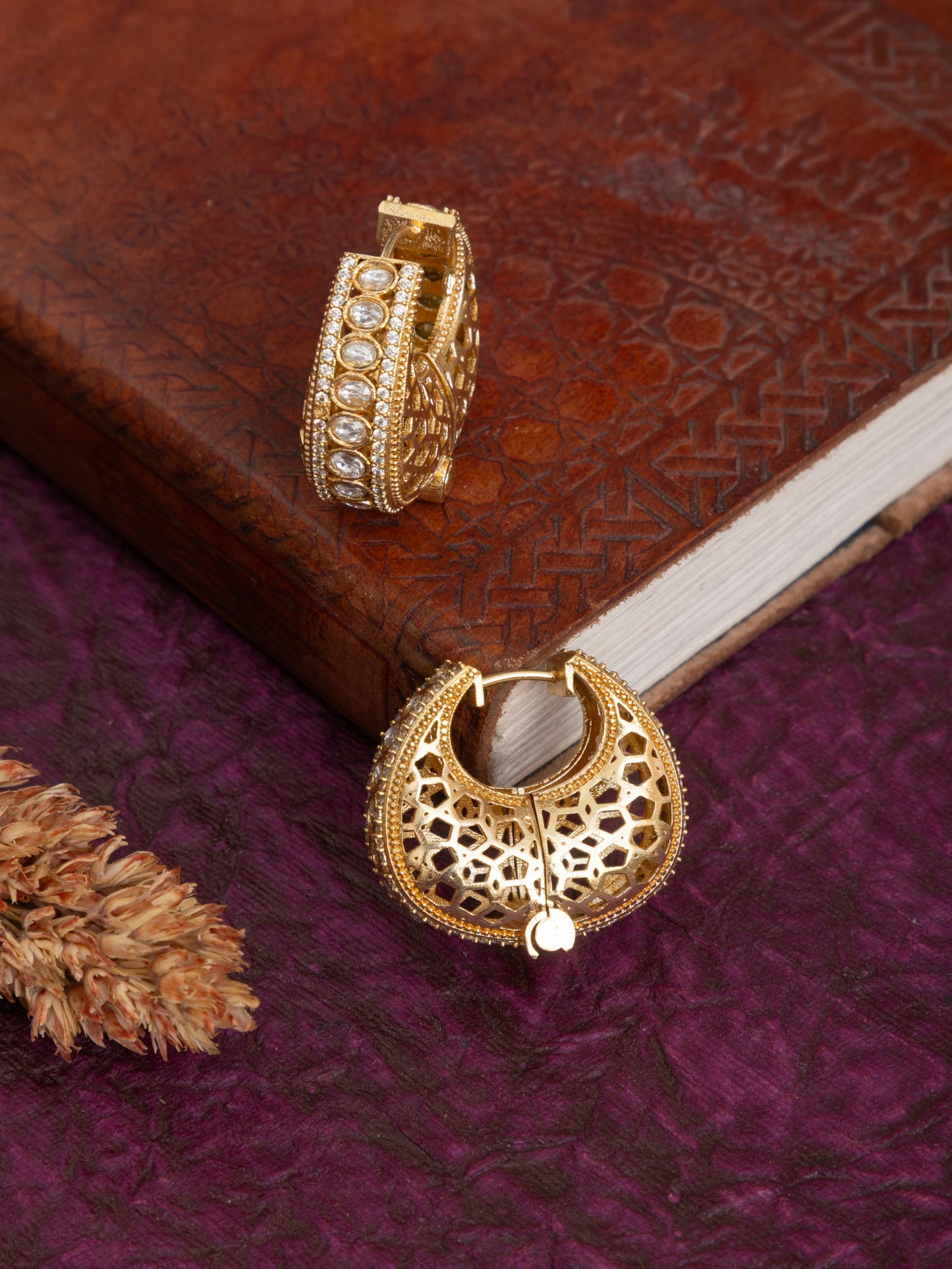 Sunidhi Golden Hoops