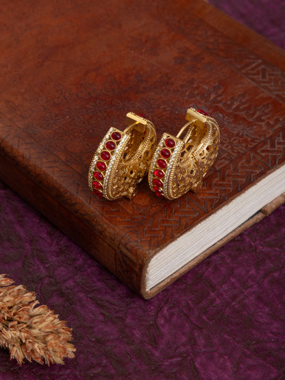 Sunidhi Golden Hoops