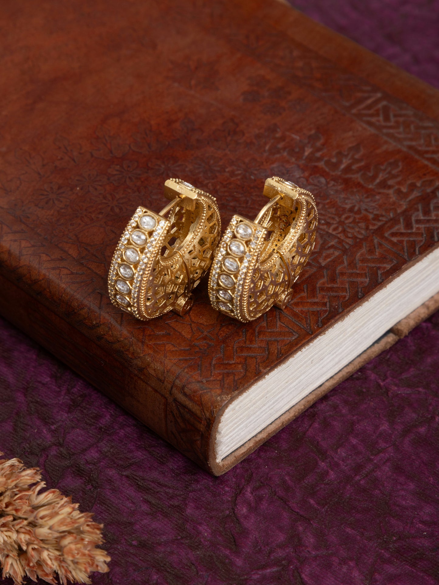 Sunidhi Golden Hoops