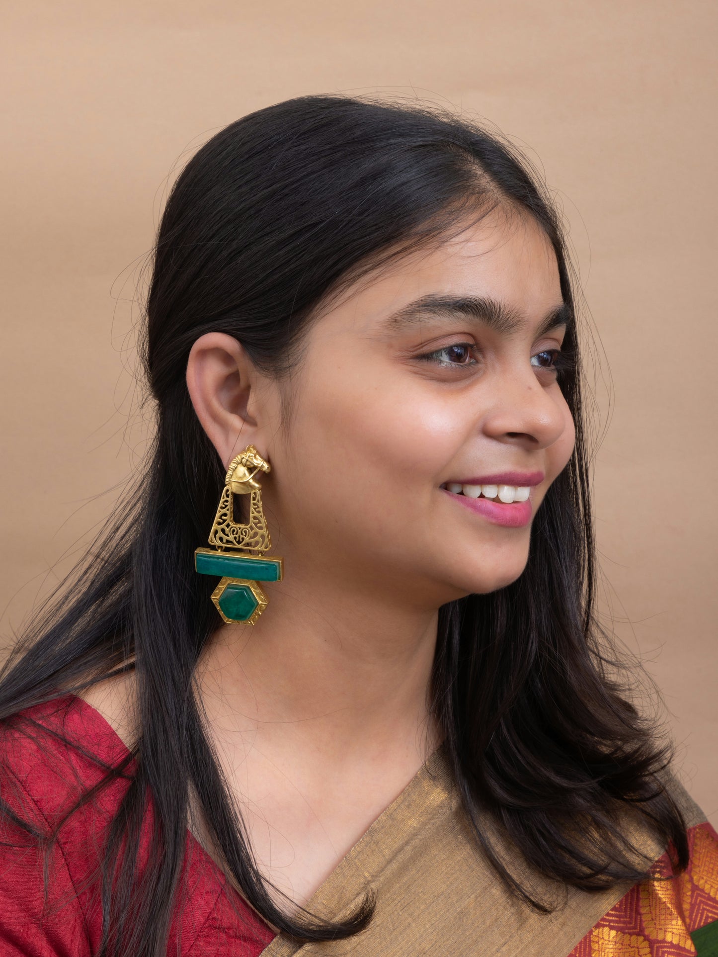 Avani gold horse danglers