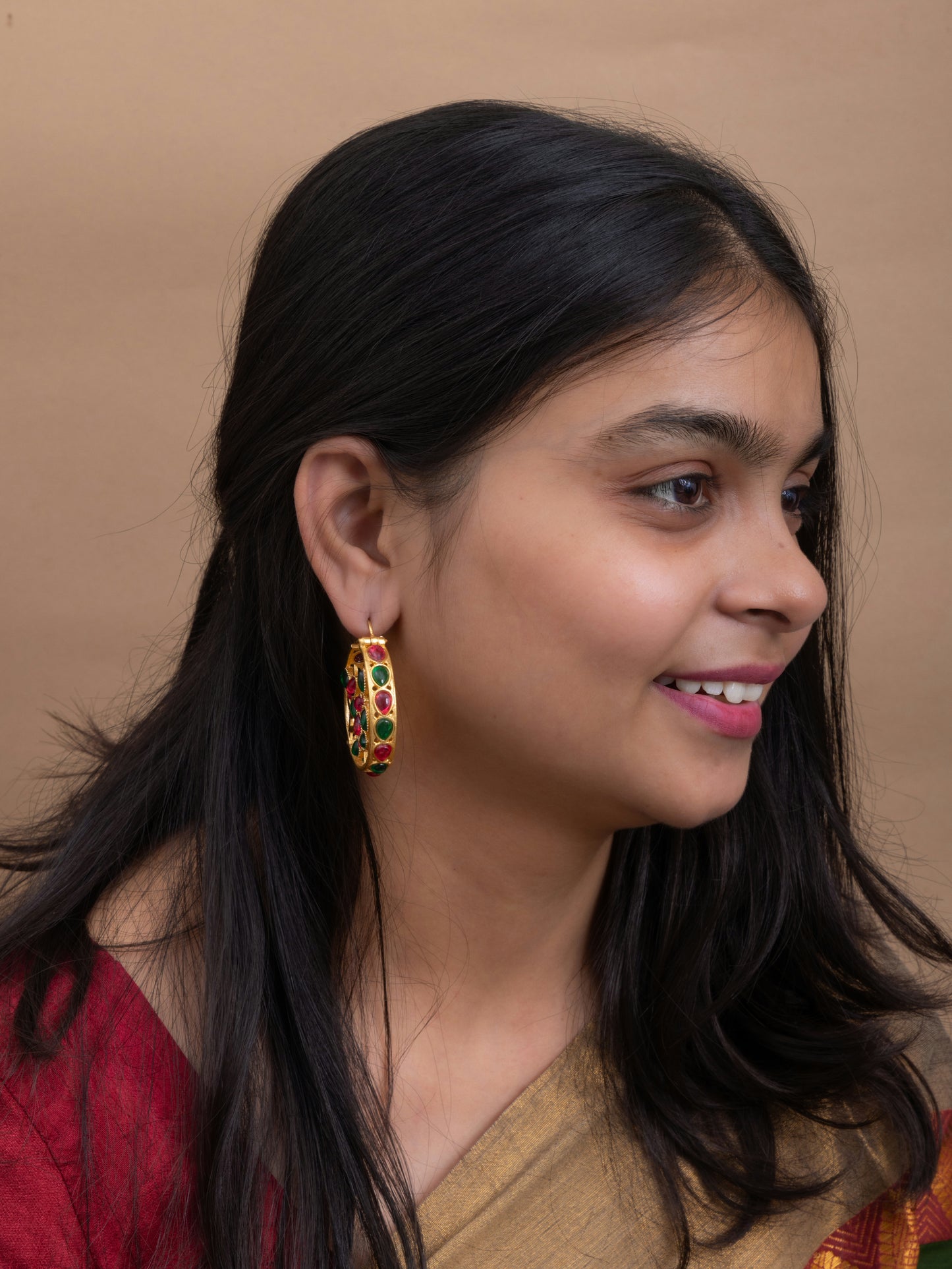 Rashmi gold bali hoops