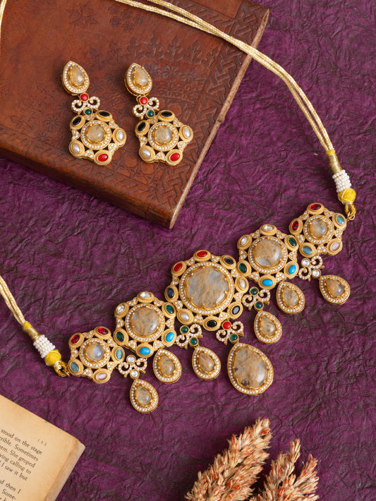 Sabyasachi Russian stone choker