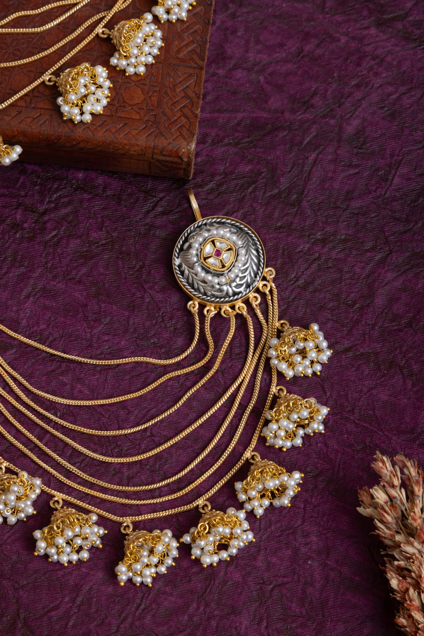 Kyna gold earcuff with hair extension