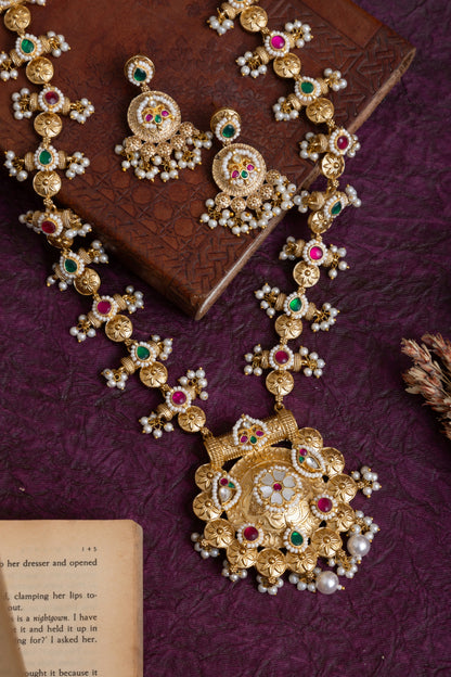 MAHARANI kundan gold necklace