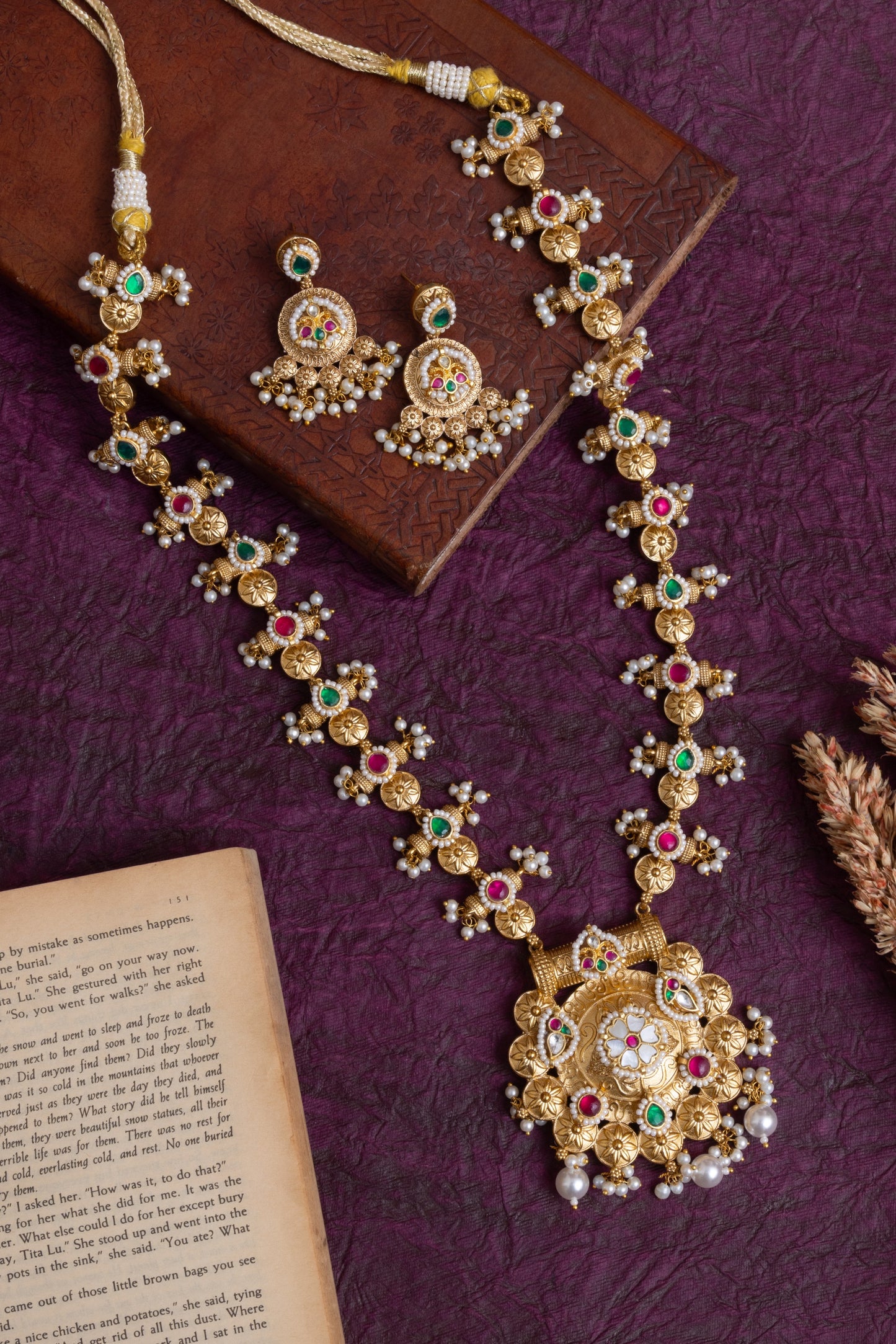 MAHARANI kundan gold necklace
