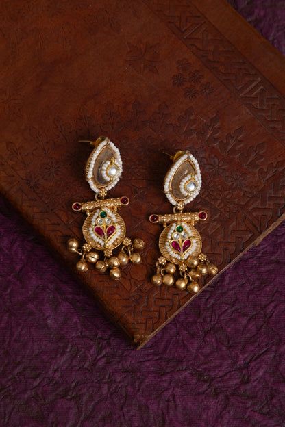 Falak pachi kundan gold necklace