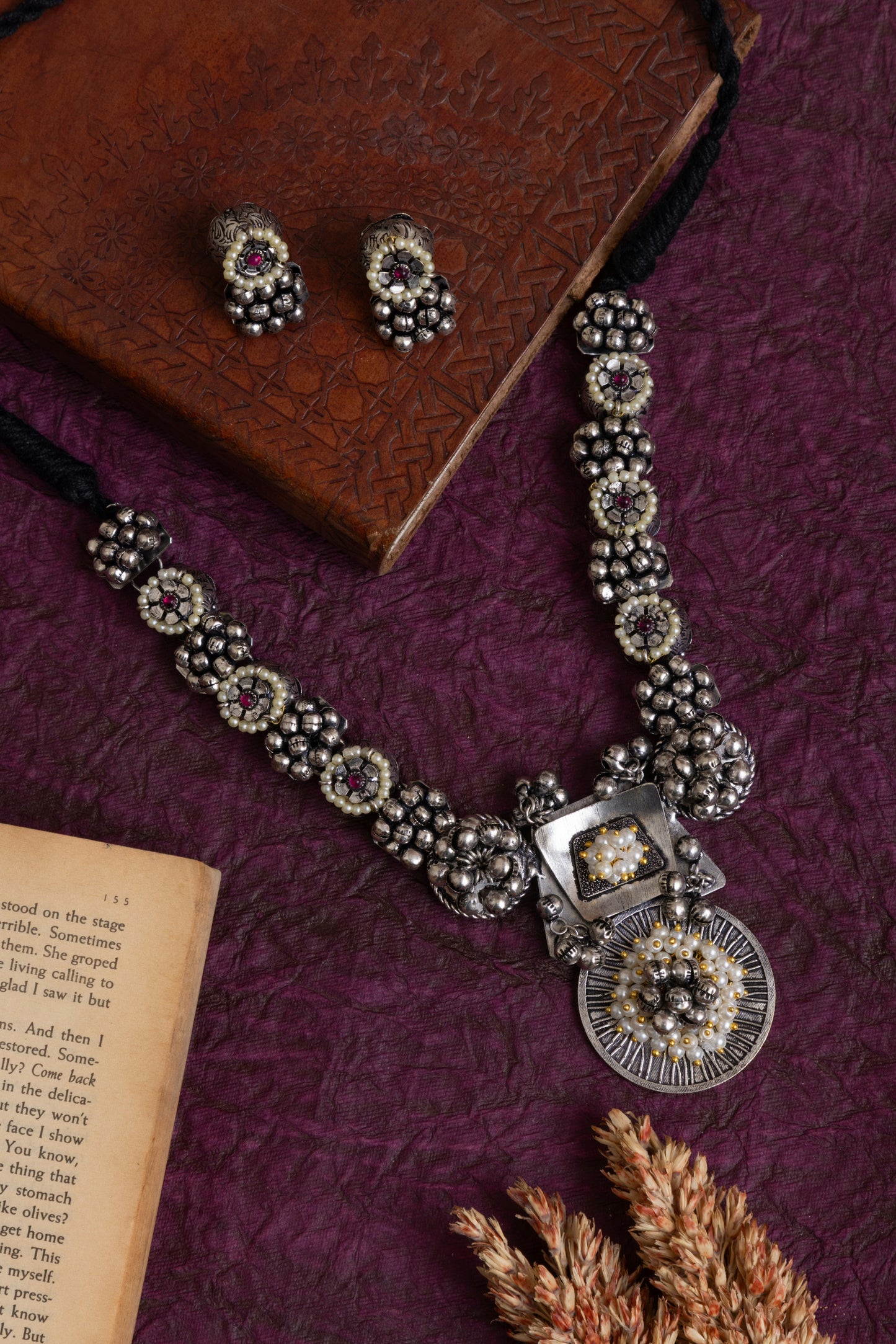 Nancy silver bubble necklace