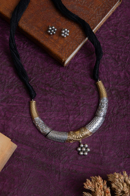 Kuldeep fusion two tone hasli choker