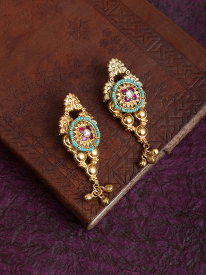 Yatri fusion kundan gold choker