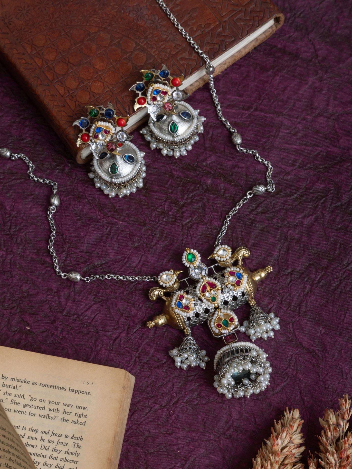 Barkha Fusion kundan necklace