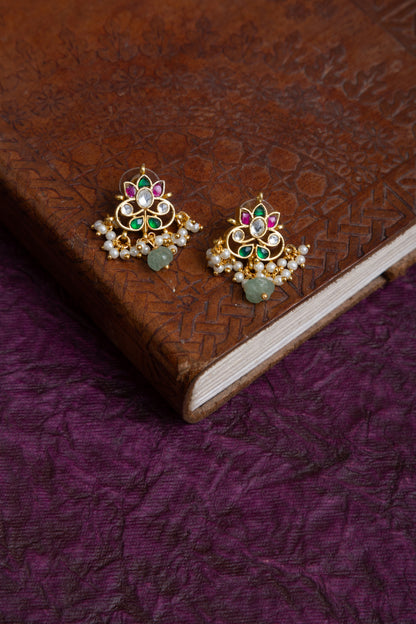 Zaveri jadau kundan Lotus and petal choker
