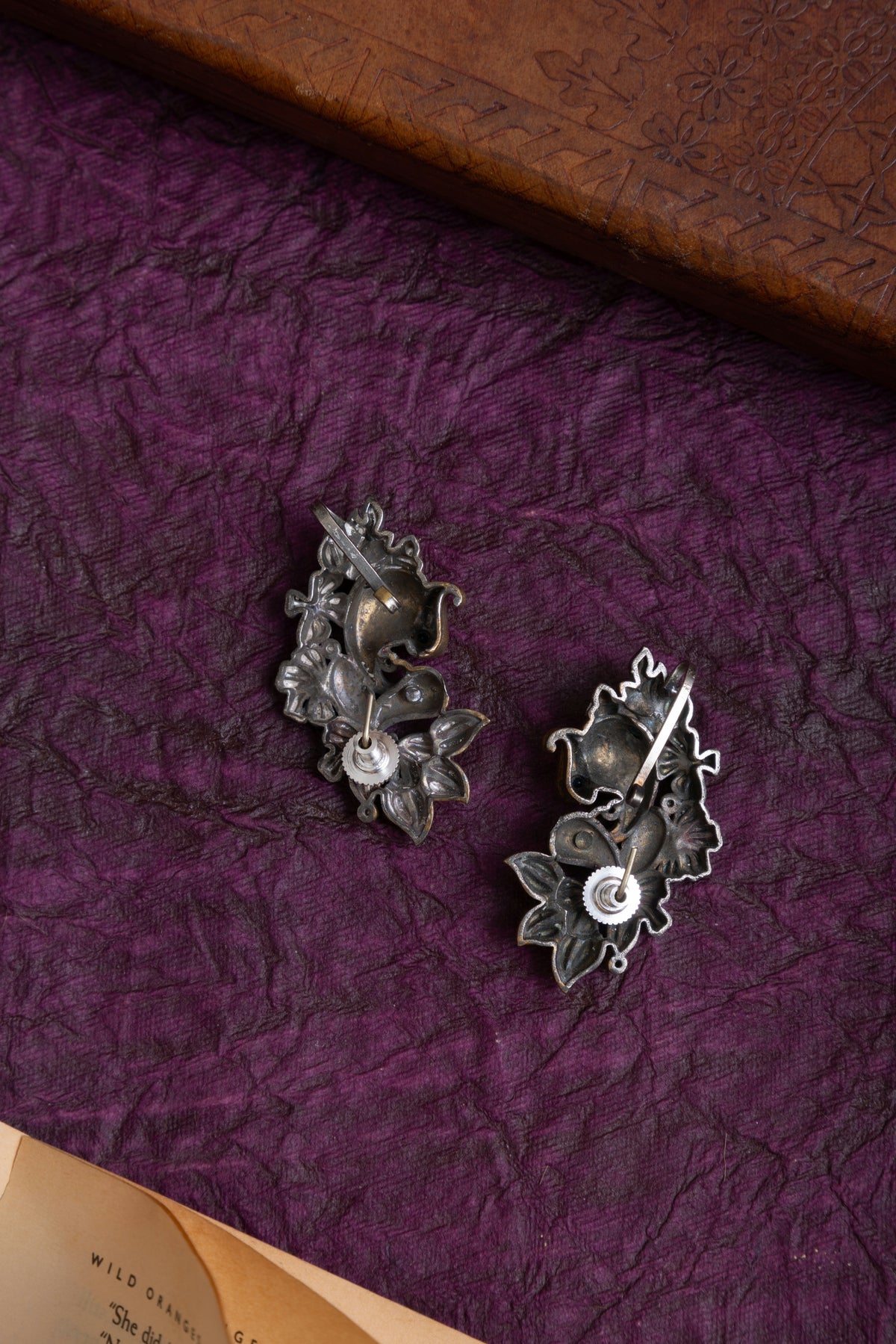 Ganesha two tone earcuffs