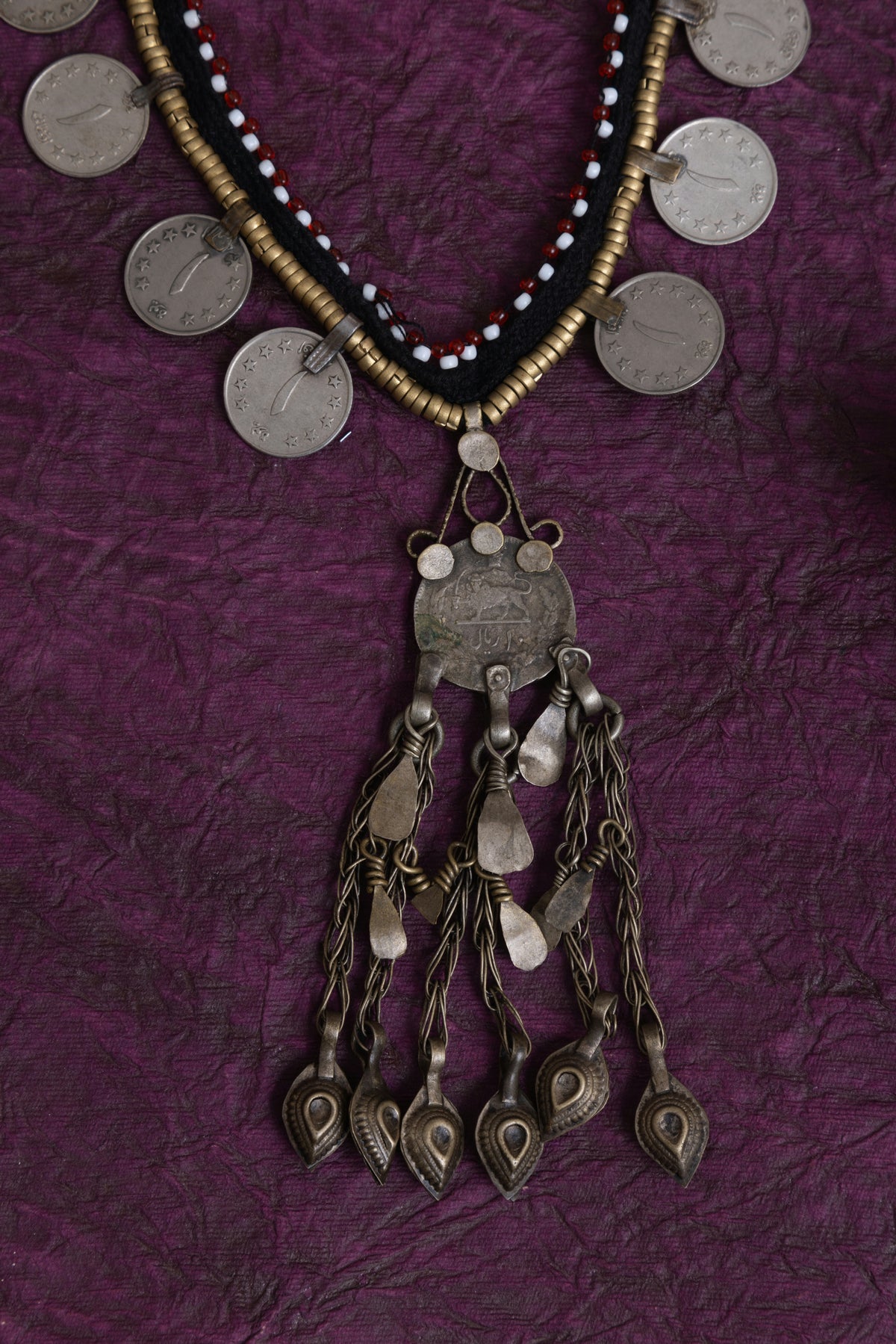 Afghani Vintage Coin thread Necklace