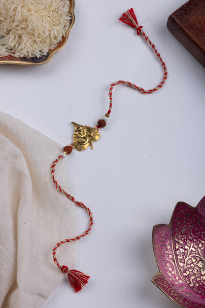 Pipal leaf om rakhi