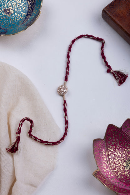 Gota Pati Red thread rakhi