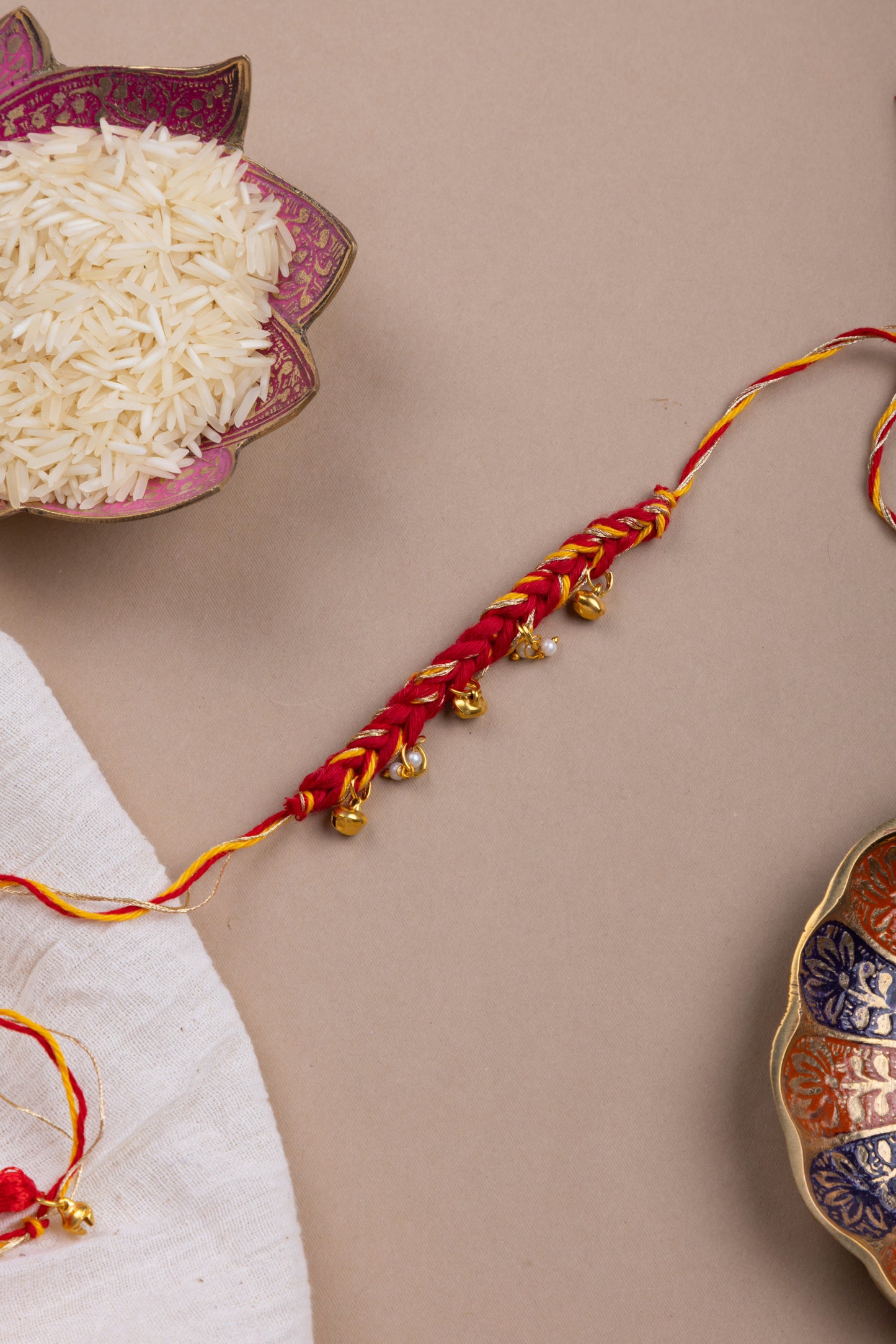 Red ghunghroo tassel rakhi